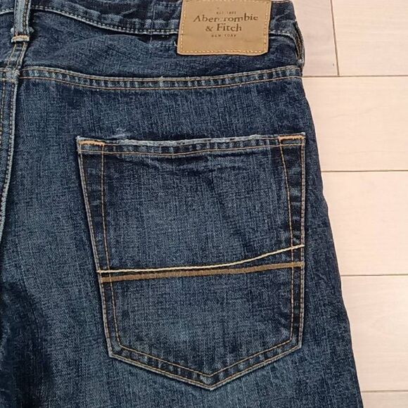 Abercrombie and Fitch Mens  Straight Leg Jeans Blue W32 L32 - Picture 3 of 5
